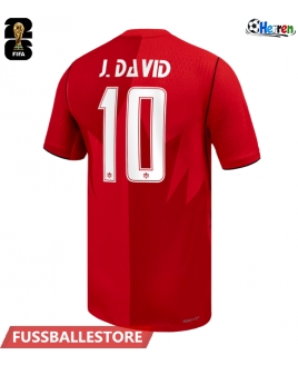 Günstige Kanada Jonathan David #10 Heimtrikot WM 2026 Kurzarm